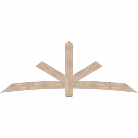 Ekena Millwork Alberta Smooth Timber Gable Bracket, Douglas Fir, 96"W x 36"H x 1 1/2"D x 5 1/2"F, 9/12 Pitch GBW096X36X0206ALB00SDF